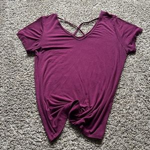 Cross Cross V Neck Tee